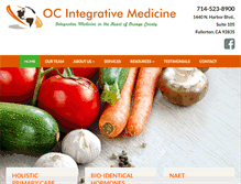 Tablet Screenshot of oc-integrative-medicine.com